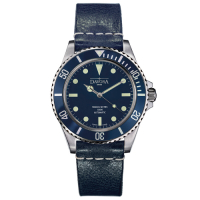 DAVOSA 161.525.45 TERNOS SIXTIES 60 年代復刻專業潛水自動錶/湛藍/皮帶/40mm