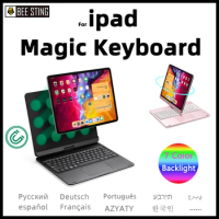 Magic Keyboard Case For iPad Pro 11 12.9 2021 2020 2018 Air 4 5 10.9 2022 5th 4th Generation Backlight Magnetic Keyboard Cover