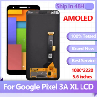 5.6" for Google Pixel 3A Original AMOLED LCD Display Touch Digitizer Screen for Google Pixel 3A Replacement