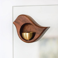 【JEN】日式小鳥造型木製黃銅鈴噹風鈴門鈴