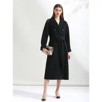 MND LONG COAT PREMIUM panjang Coat mantel wanita blazer korea XXL Black