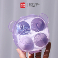 Miniso Kepulan Riasan Makeup Sponge With Bear Storage Case Kuas Rias Indah dan Lucu