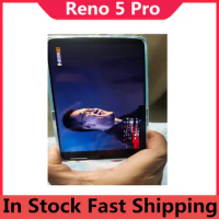 Official Oppo Reno 5 Pro 5G Android Phone Screen Fingerprint 6.55 Inch Screen 90HZ Dimensity 1000+ 64.0MP Face ID 65W Charger