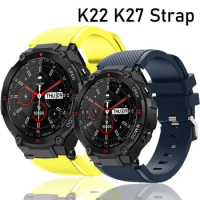 For LEMFO K22 PRO K52 K27 K37 C20 K56 PRO LEM56 DM50 C22 Strap Smart Watch Silicone Soft Sports Band Wristband Bracelet