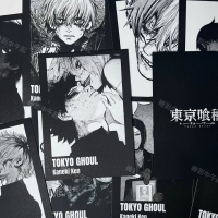 Kaneki Ken Polaroid, ศิลปะดั้งเดิมของ Tokyo Ghoul, ขาวดำ, การ์ดขนาดเล็ก, สินค้าอนิเมะแบบกำหนดเอง, ไม