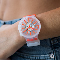 Swatch BIG BOLD系列手錶 ORANGINJELLY 暖心橘-47mm