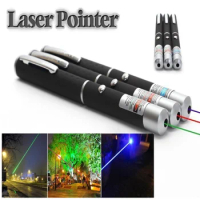 High Power Lazer Pointer 650nm 532nm 405nm Red Blue Green Laser Line Sight Light Pen Powerful Laser Meter Tactical For Hunting