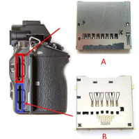 *1pcs New SD memory card slot unti repair parts For Sony ILCE-7M3 ILCE-7RM3 A7M3 A7RM3 A7III A7RIII A7RM4 A7RMIV A7Ccamera