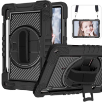 Case for Samsung Galaxy Tab S7 11 Inch T870 T875 T876B S8 X700 X706 Shockproof Kids Stand Cover Kickstand Handle Shoulder Strap