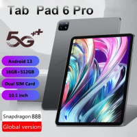 2023 Original Global Version Tablet Android Pad 6 Pro 16GB+1TB Snapdragon 888 Tablets PC 5G Dual SIM Card or WIFI HD 4K Mi Tab