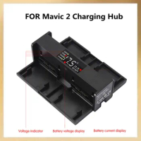Battery Charger Hub for DJI Mavic 2 Pro/Zoom Charging Hub Portable Smart Intelligent LED Drone Mavic 2 Pro/Zoom Battery Charger