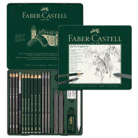 FABER CASTELL 19 piece combination water soluble sketch pencil drawing pencil set 112973