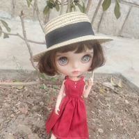 Doll House Miniature Accessories Doll Straw Cute Hat Sun Cap For Doll House Accessories Decoration
