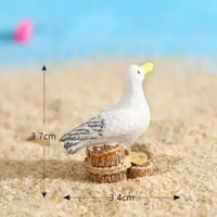 Hiasan Bintang Laut Kuda Nil Mini Resin Dekorasi Miniatur Imitasi Starfish Aquarium Ikan Kapal Keong