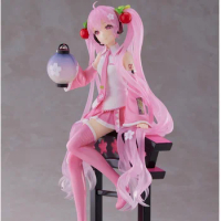 New Anime Original Spiritale Hatsune Miku Figure Pink Cherry Miku Action Figure Dolls Pvc Action Model Toys Girl Birthday Gift