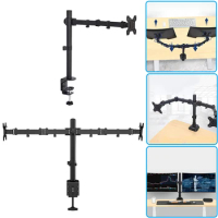 Single/Dual Monitor Desk Mount Holds Up To 19.84 Lbs Monitor Arm Adjustable Height and Angle for 17 To 32 Inch Computer Screens