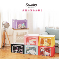 [三麗鷗] Sanrio 66L 牛津布收納箱 置物箱 整理箱 凱蒂貓/雙子星/布丁狗/美樂蒂/庫洛米/大耳狗