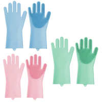 【E.dot】二合一加厚矽膠清潔手套