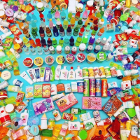 ตุ๊กตาของขวัญปีใหม่，ของเล่นโมเดลจำลอง, การเล่นแบบมินิฟู้ด, เหมาะสำหรับทุกร้านสะดวกซื้อ, การแสดงผล DI