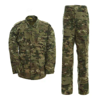 BDU Combat Clothing Wear Resistant Outdoor Training Clothing Airsoft Sniper Hunting Camouflage Uniform