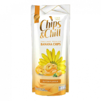 กล้วยอบเนย Banana Chips -Butter Flavour, Chips&Chill
