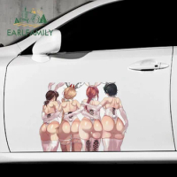 EARLFAMILY 43cm x 33.2cm for Sexy Girl Ass Power Car Sticker Hentai Anime Creative Decal Waterproof Motorcycle Vinyl Graphics