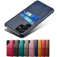 Credit Card Case Vintage PU Leather Wallet Case For Samsung Galaxy S23 Ultra S22 S21 S20 S10 Plus 5G S9 Cover Samsung Note 20 10