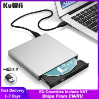 USB 2.0 Optical Drive CD RW CD-RW Player Portable External DVD Drive Recorder for Macbook Laptop Computer PC Windows 7/8