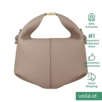 Polene Beri Crossbody Bag Grained Leather Taupe Grey,Nude