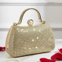 Tas Pesta Wanita Impor Kristal Kondangan Kekinian Terbaru Ori Mewah Unik Elegan Taspesta 888821-1 De