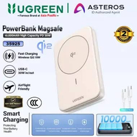 UGREEN Powerbank Magsafe Wireless iPhone 11 12 13 14 15 Pro Max Fast Charging 15w 20w 10.000mAh Vari