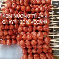 THỰC PHẨM CHAY ĐÓNG GÓI:  500G NEM NƯỚNG THUẦN CHAY CÁT TƯỜNG