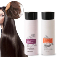 5% Brazil Keratin Treatment Shampoo Hair Care Set Straightening Damage Repair w