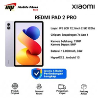 XIAOMI REDMI PAD 2 PRO (8GB/256GB) | IPS LCD 12.1Inch 2.5K 120Hz | Snapdragon 7s Gen 4 | 12000mAh 33