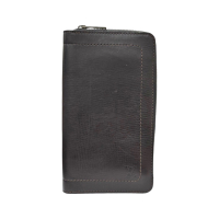 【二手名牌BRAND OFF】LOUIS VUIITON LV 路易威登【再降價】棕色 牛皮 雙折 Zippy Organizer 拉鍊長夾