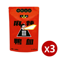 【小杜良品 】 三級麻辣鴨血(600g) X 3袋