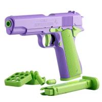 2024 Mini Model Gravity Straight Jump Toy 3D Printed Gun Non-Firing Cub Kids Stress Relief Toy Christmas Gift
