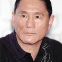 signed Kitano Takeshi autographed original photo 7 inches collection free shipping 032018B