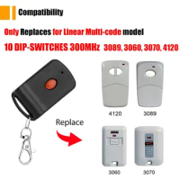 3060 3089 Multi Code 10 Dip Switch Garage Door Remote Control Transmitter 300 MHz Multi-Code 308911 EZ CODE 300mhz
