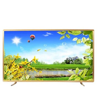 Gold color frame 43 50 55 60 inch TV android smart wifi internet LED LCD 4K television TV