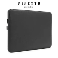 PIPETTO MacBook 16/15吋 Ultra Lite Sleeve 鑽石紋防撕裂布電腦包-黑色