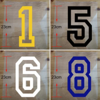 Thermal Transfer Hollowed out Number Letter Football jersey Number Iron on Patch Basketball Shirt Letter Hot Transfer Sticker