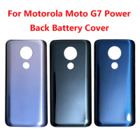 6.2"For Motorola Moto G7 Power Back Battery Cover Rear Panel Door Housing Case Repair Parts For Moto G7 Power Rear Housing