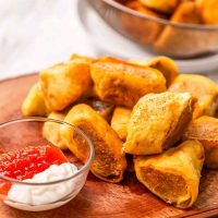 egg chicken roll Frozen premium home made. ala resto, cafe ternama.. viral