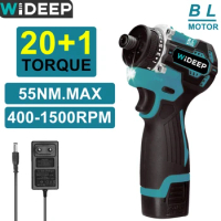 16.8V 20+1 Torque Brushless Electric Screwdriver Cordless Drill Rechargeable Mini Power Driver Tools For Makita Battery