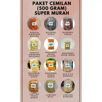 Paket Camilan Cemilan Super Murah Serba 500 gram | jajanan murah | Keripik singkong ceriping | lanti