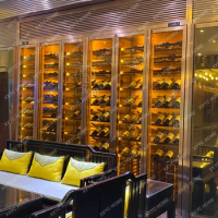 Constant Temperature Wine Cooler Cigar Cabinet Wine Display Cabinet Rose Gold Curio Cabinet Villa Air-Cooled Wine Cellar
