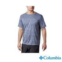 Columbia哥倫比亞 男款- Zero Rules 涼感快排防曬短袖上衣-藍灰色  UAE60840GL/IS
