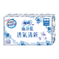 蘇菲 極淨肌 透氣清新超薄護墊 天然無香14cm 40片*3包/組
