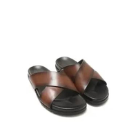 VENTO BROWN Sandal Kulit Pria by Mario Minardi 41